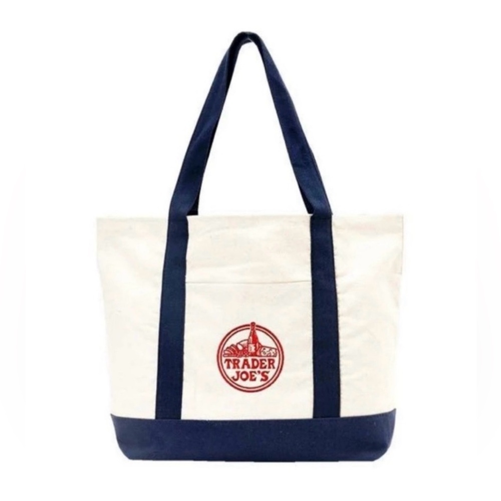 TRADER JOE'S Large Canvas Tote Bag Limited Edition - Picture 2 of 3